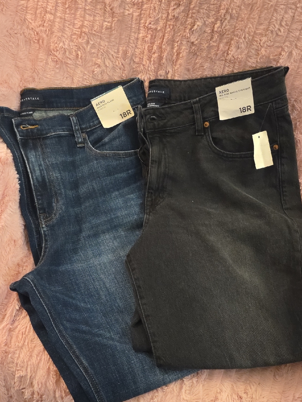 Aeropostale Women's Jeans - Blue & Black Bundle